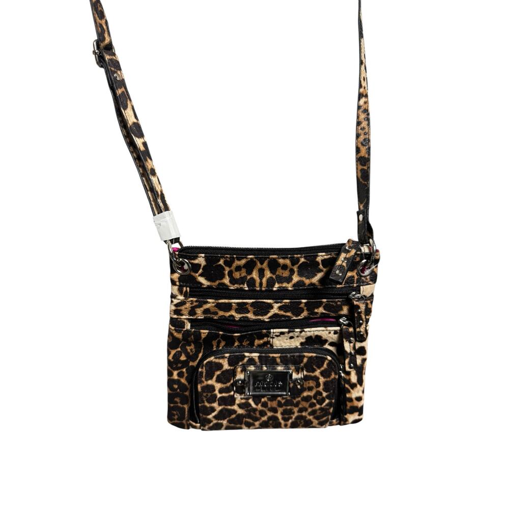 Nicole Cheetah Print Crossbody Purse NWT paprika